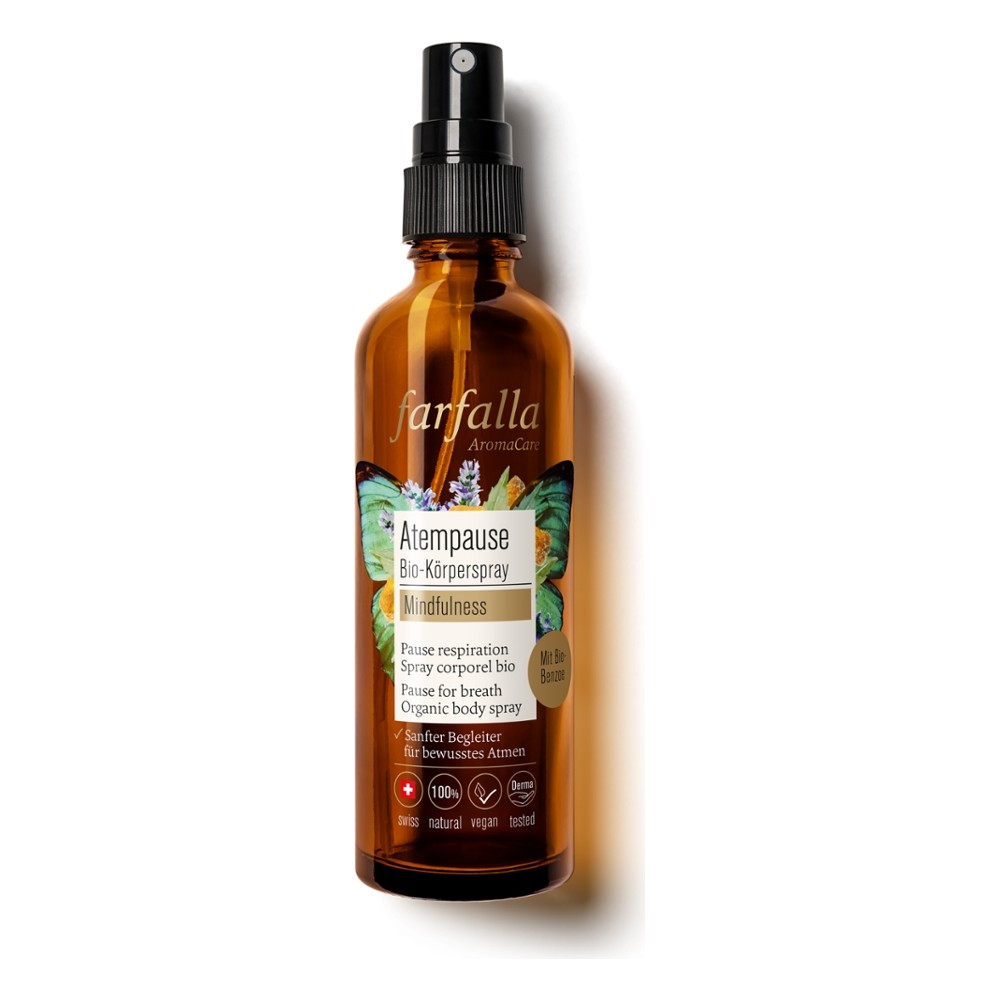 Mindfulness, Atempause Bio-Körperspray, 75ml // farfalla