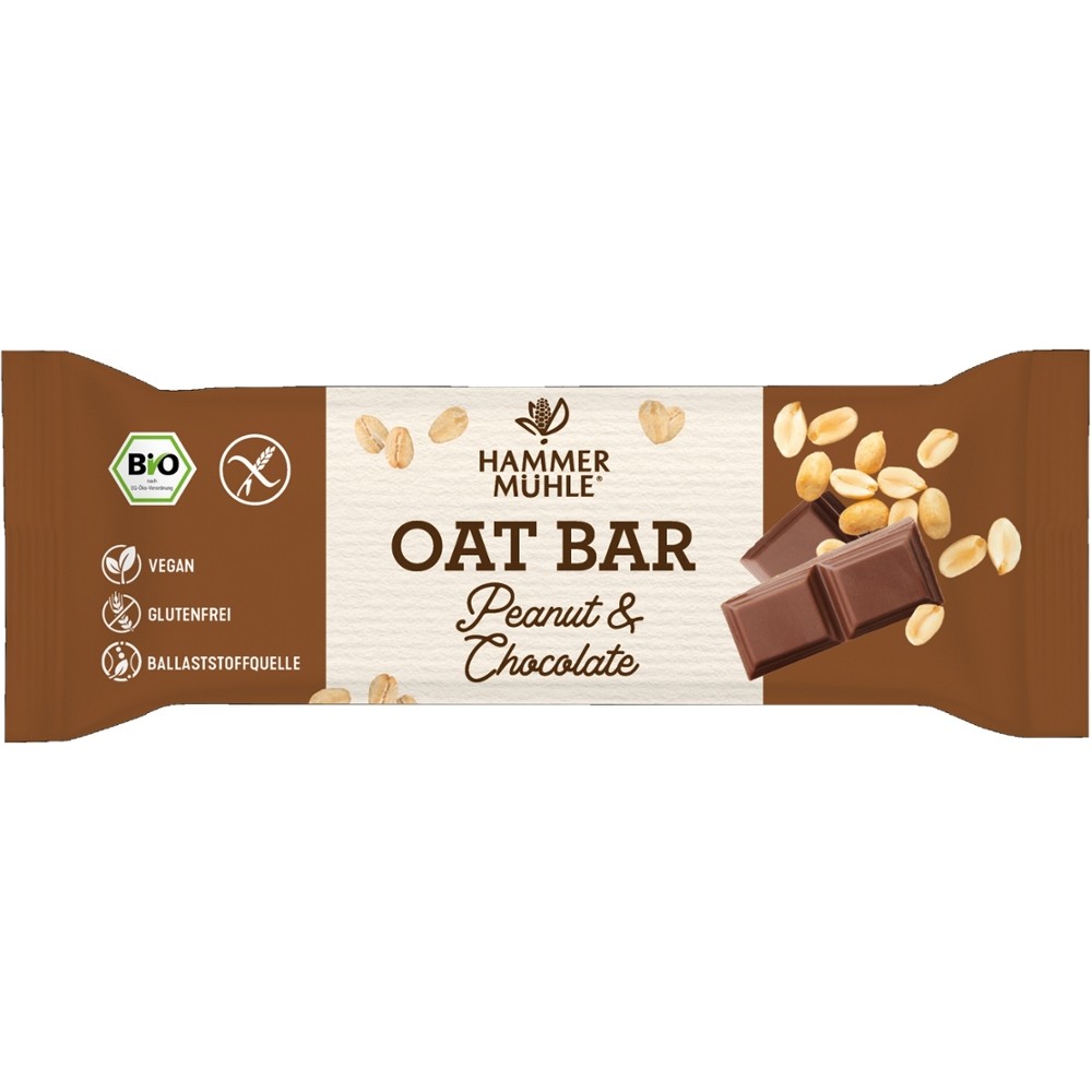 Bio Oat Bar Peanut & Chocolate glutenfrei // Hammermühle