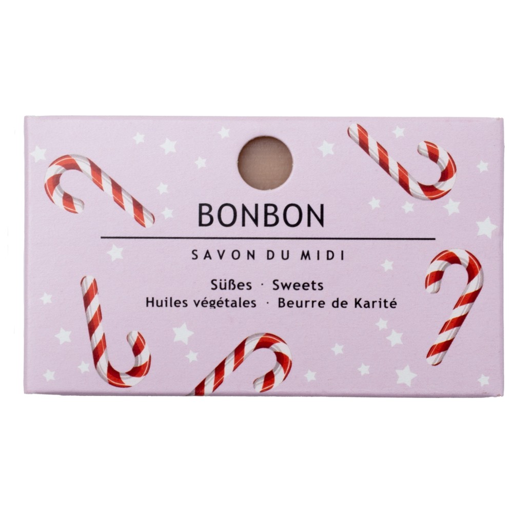 Seife mit Karité Butter Bonbon 100g ZeroPlastic im Designkarton (Winter-Edition) // Savon du Midi