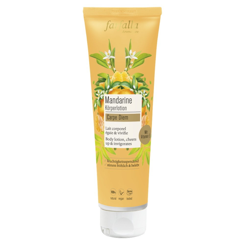 Mandarine Carpe Diem, Feuchtigkeitsspendende Körperlotion, 150ml // farfalla