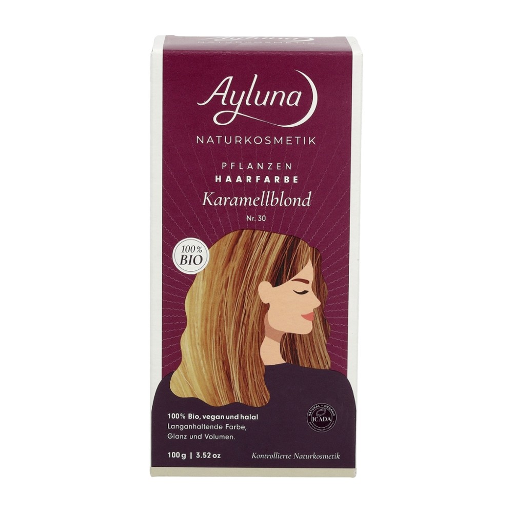 Pflanzenhaarfarbe Karamellblond // Ayluna
