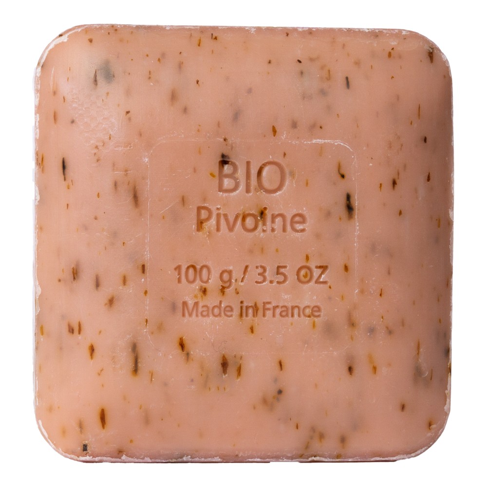Blütenseife BIO Pfingstrose / Pivione /Peony, 100g // Savon du Midi