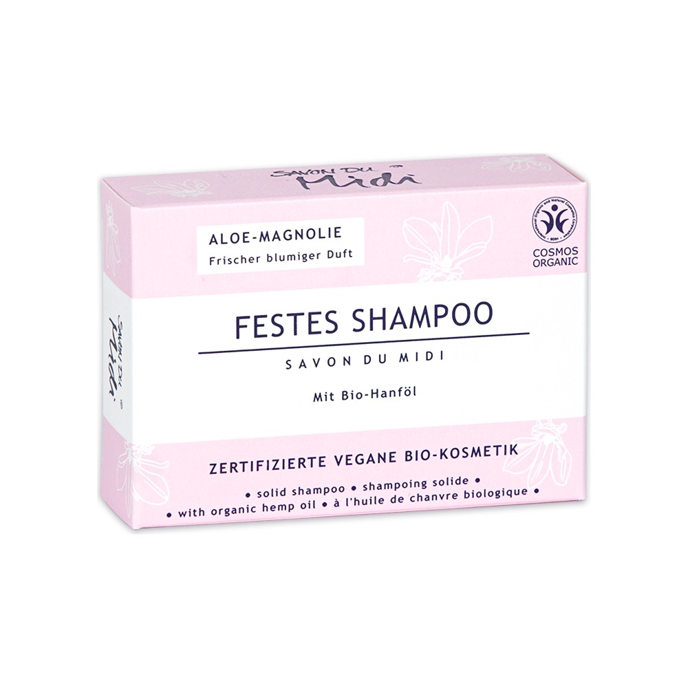 Festes Bio Shampoo "Aloe-Magnolie" // Savon du Midi