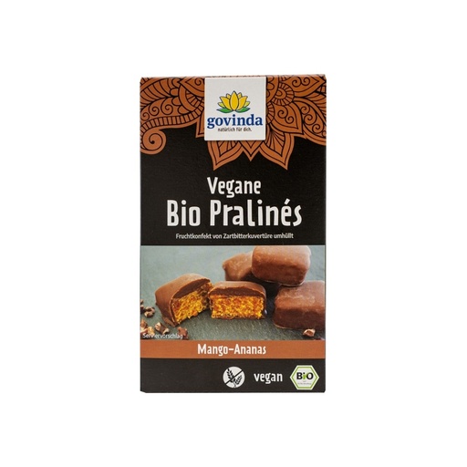 [950554] Vegane Bio Pralinés Mango-Ananas // Govinda