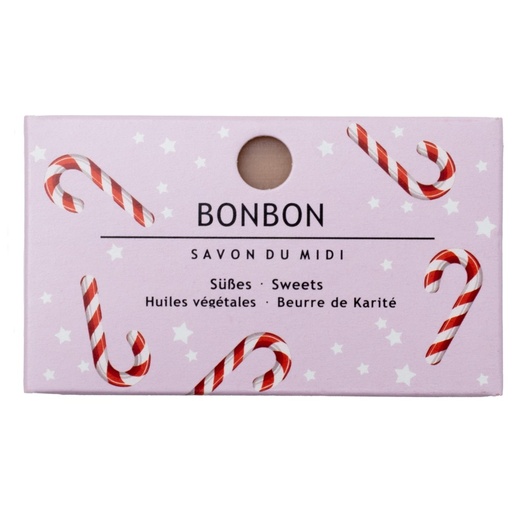 Seife mit Karité Butter Bonbon 100g ZeroPlastic im Designkarton (Winter-Edition) // Savon du Midi