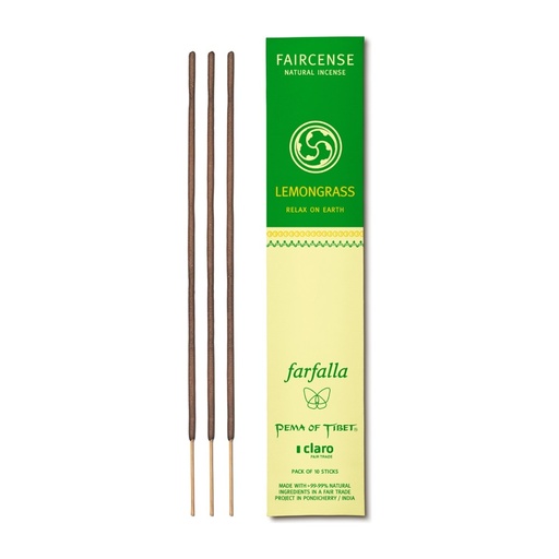 [53430] Lemongrass / Relax on Earth, Faircense Räucherstäbchen // farfalla