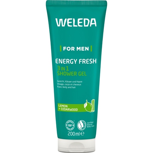 [441001] For Men Energy Fresh 3in1 Shower Gel 200 ml // Weleda