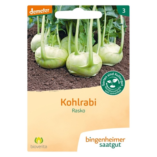 [521655] Kohlrabi Rasko // Bingenheimer Saatgut